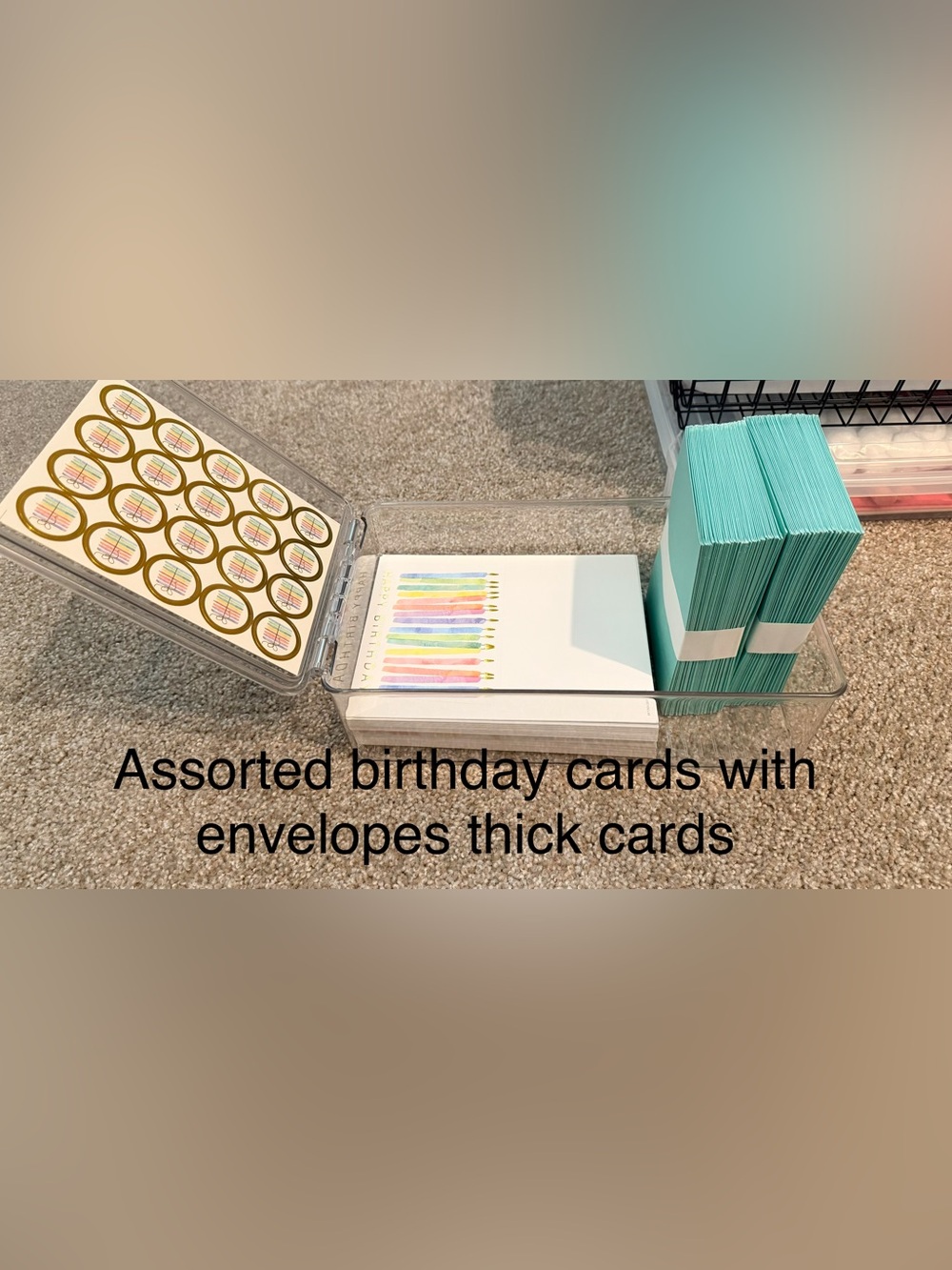 Birthday Card Set - Multicolor Candle Design